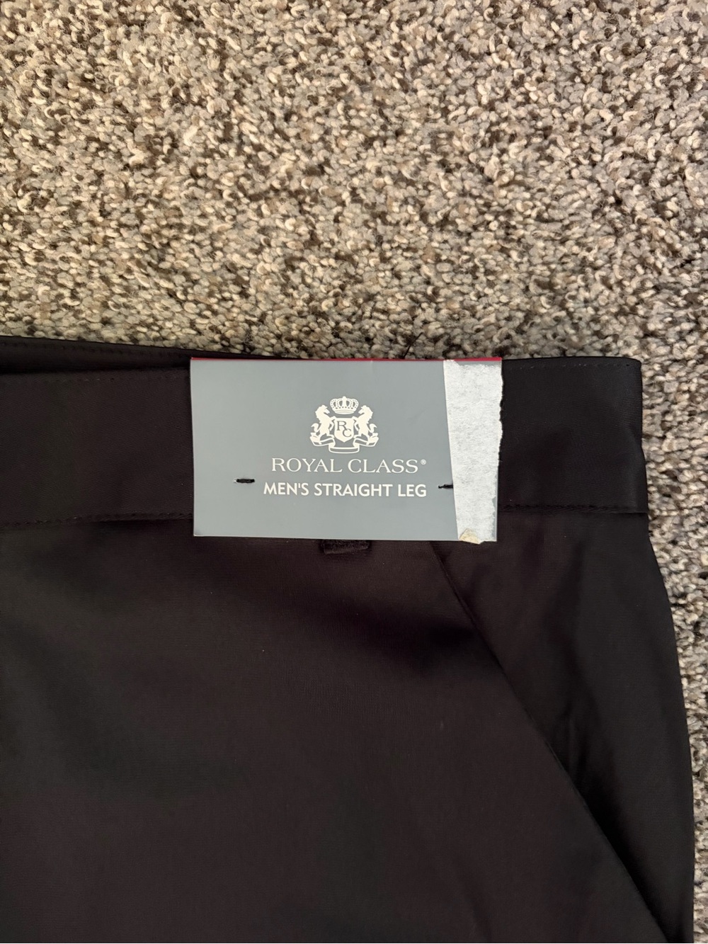 Royal Class Men's Straight Leg Chinos - Black